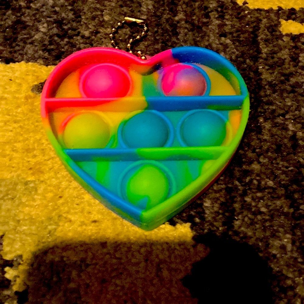 Heart Shaped mini Pop-it